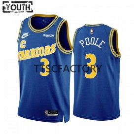 Dres Golden State Warriors Jordan Poole 3 Jordan 2022-23 Classic Edition Royal Swingman - Dječji